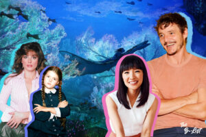 Background from Avatar: the way of Water. Pedro Pascal, Marie Kondo, and Lisa Loring layered on top. B-list topics from the week.