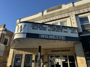 Marquee of the Wilmette Theatre